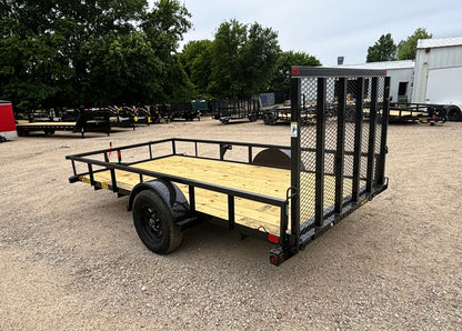 77" x 12' SA Utility Trailer Big Tex #35SA-12R1A-4PBK