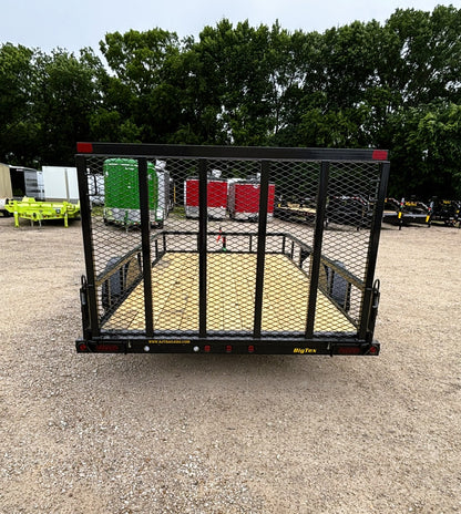 77" x 12' SA Utility Trailer Big Tex #35SA-12R1A-4PBK