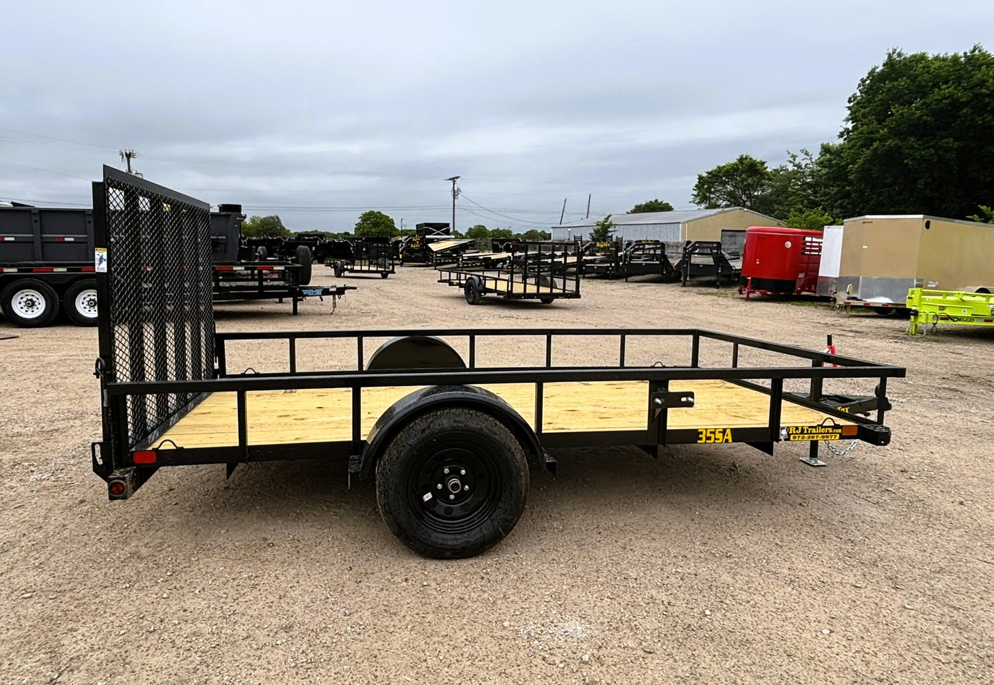 77" x 12' SA Utility Trailer Big Tex #35SA-12R1A-4PBK