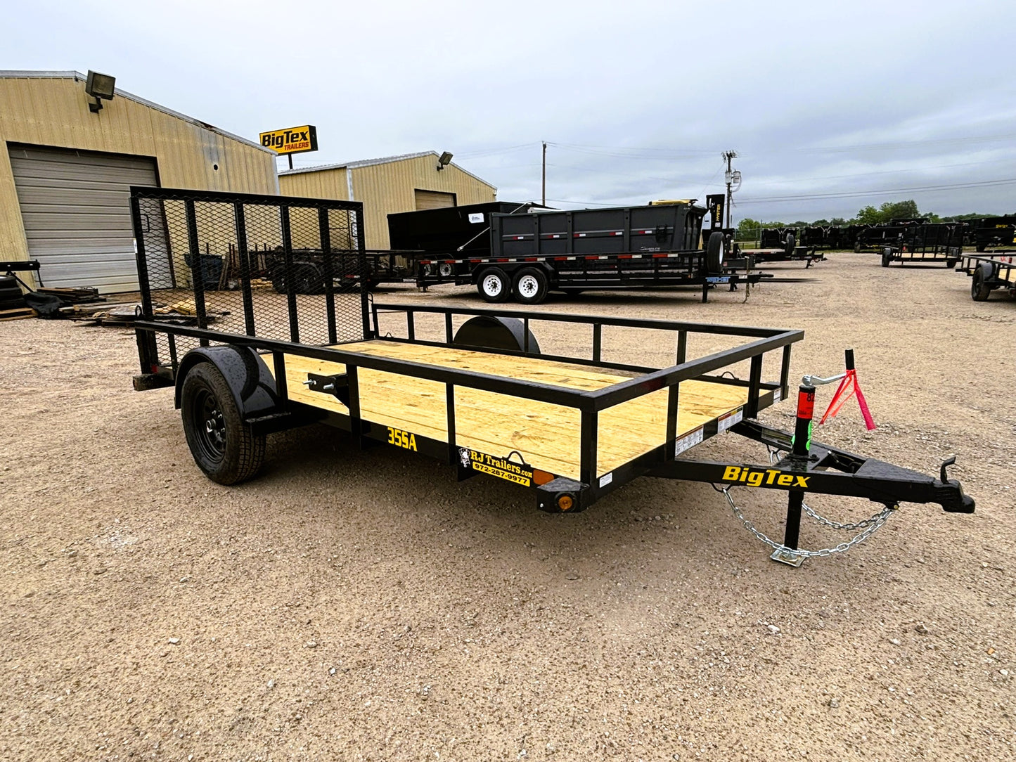77" x 12' SA Utility Trailer Big Tex #35SA-12R1A-4PBK