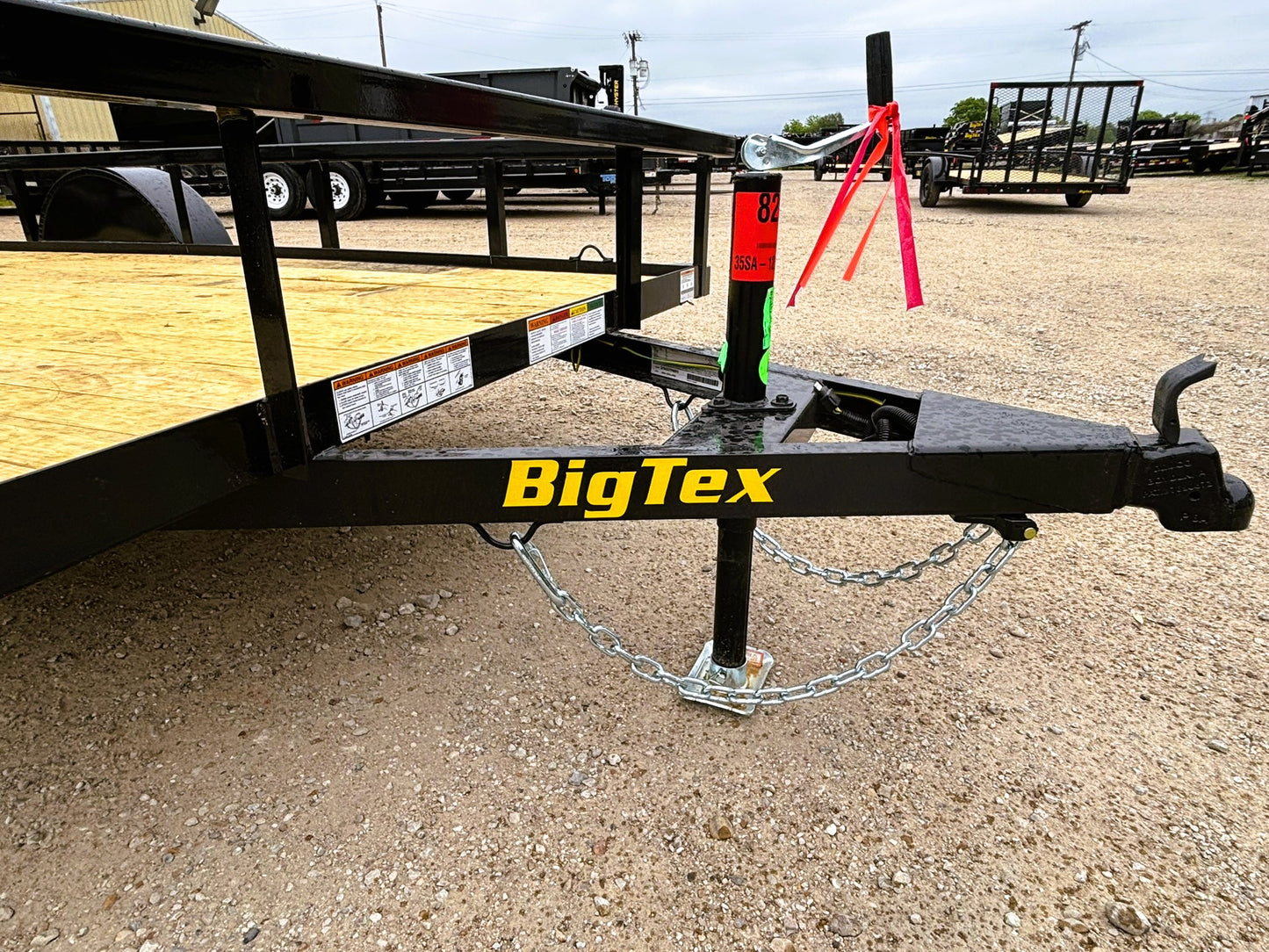 77" x 12' SA Utility Trailer Big Tex #35SA-12R1A-4PBK