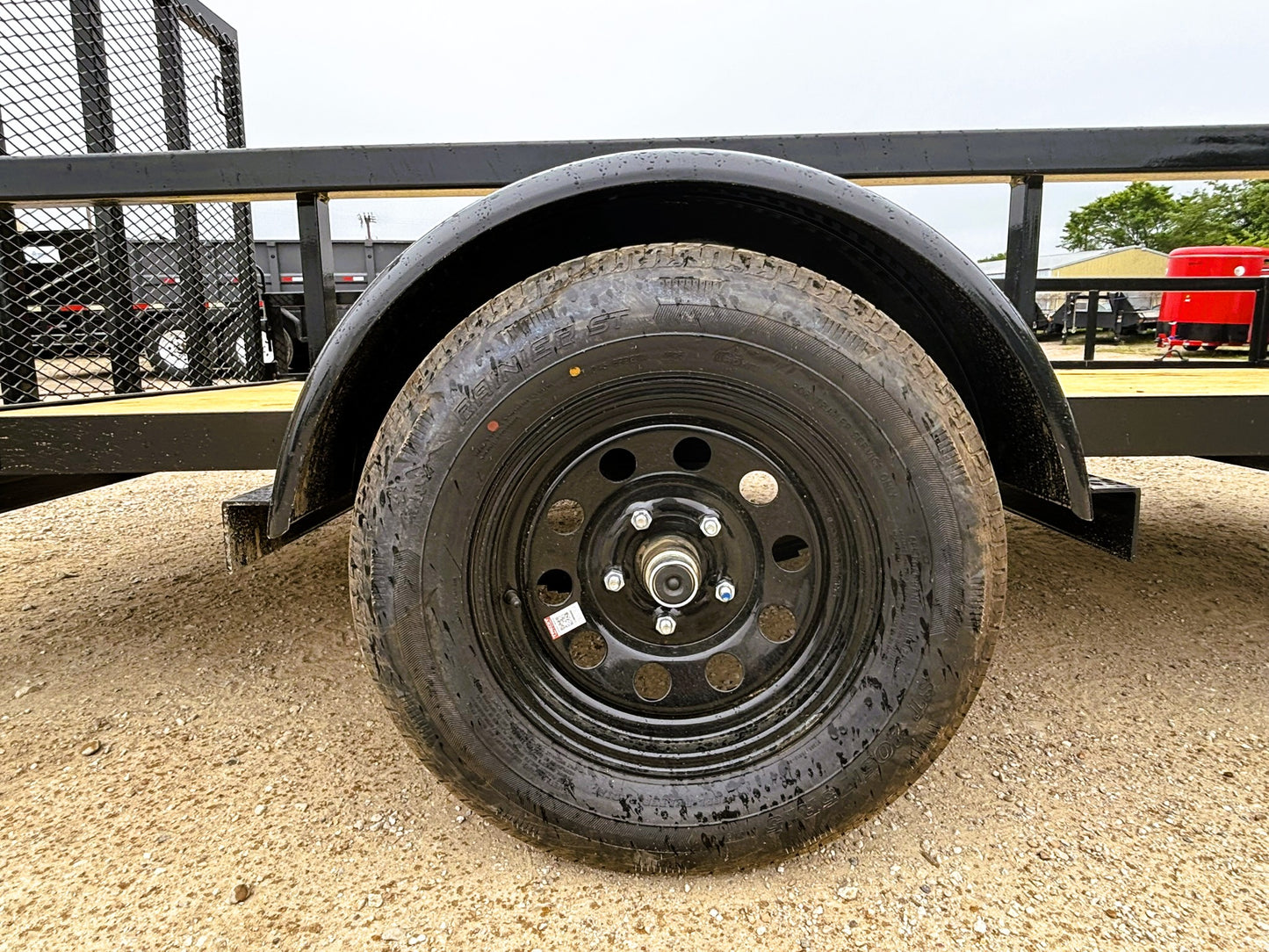 77" x 12' SA Utility Trailer Big Tex #35SA-12R1A-4PBK