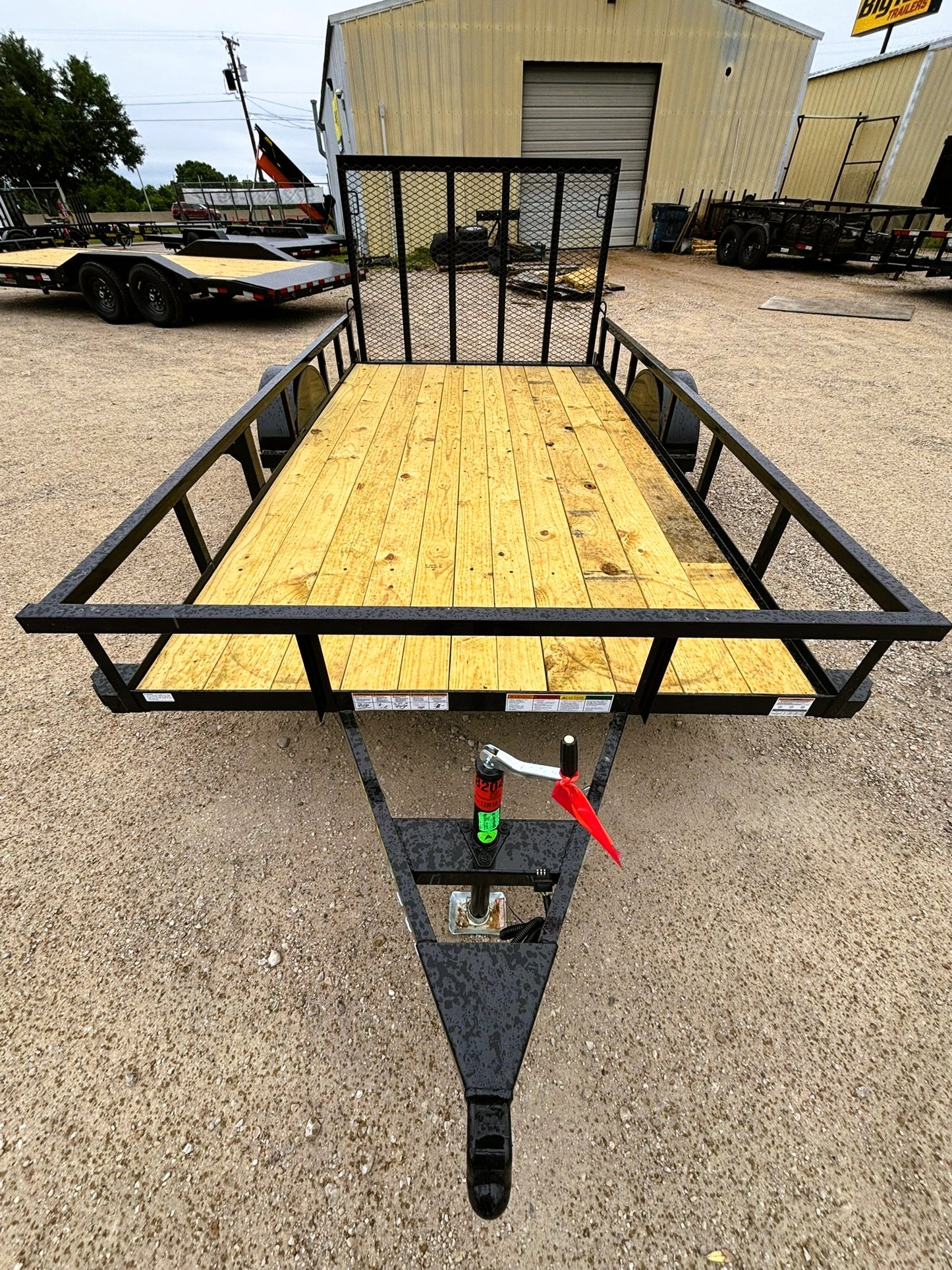 77" x 12' SA Utility Trailer Big Tex #35SA-12R1A-4PBK