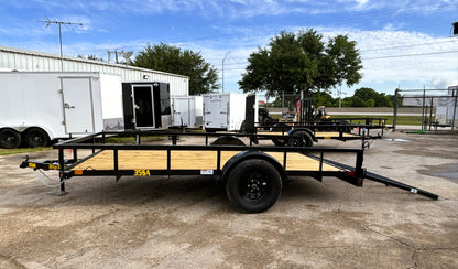 77" x 12' SA Utility Trailer Big Tex #35SA-12R1A-4PBK