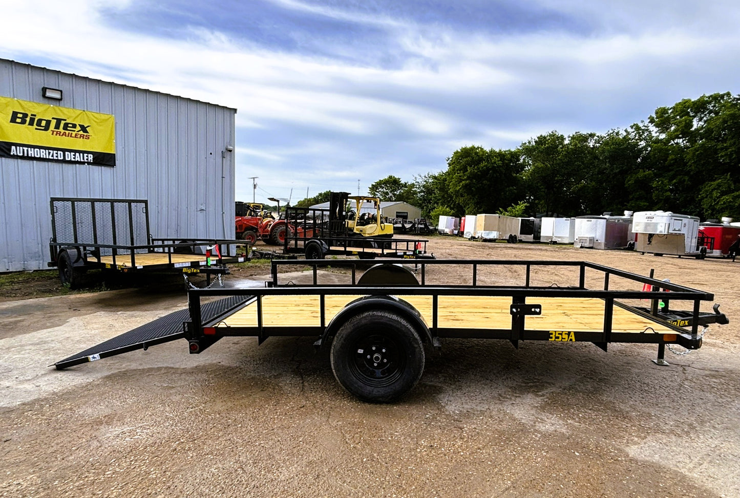 77" x 12' SA Utility Trailer Big Tex #35SA-12R1A-4PBK