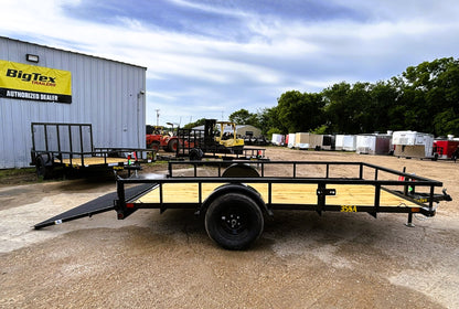 77" x 12' SA Utility Trailer Big Tex #35SA-12R1A-4PBK