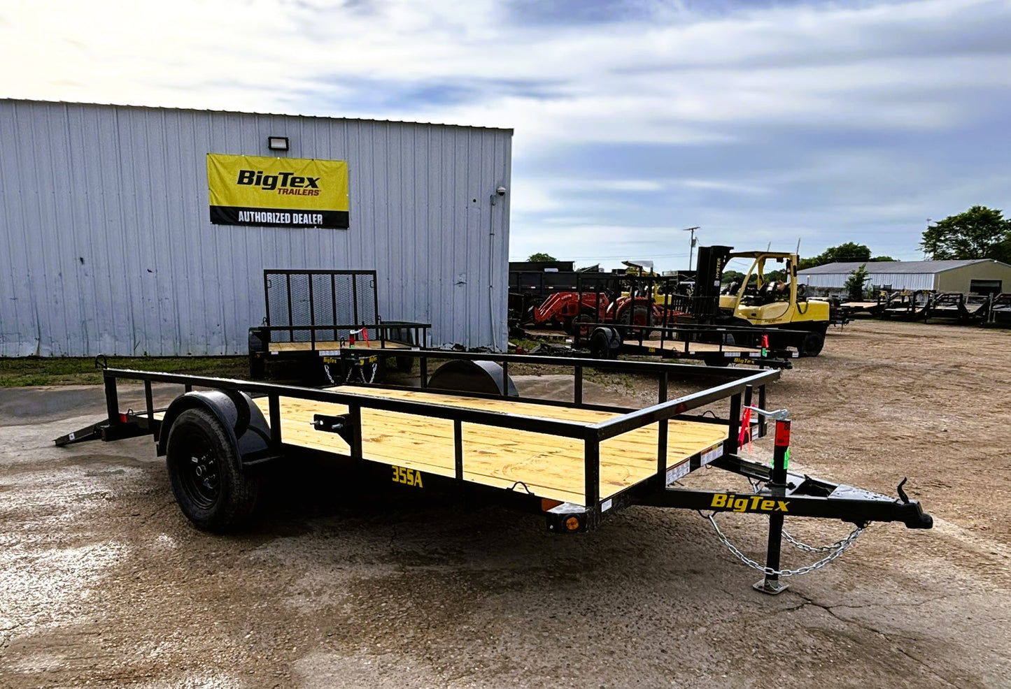 77" x 12' SA Utility Trailer Big Tex #35SA-12R1A-4PBK