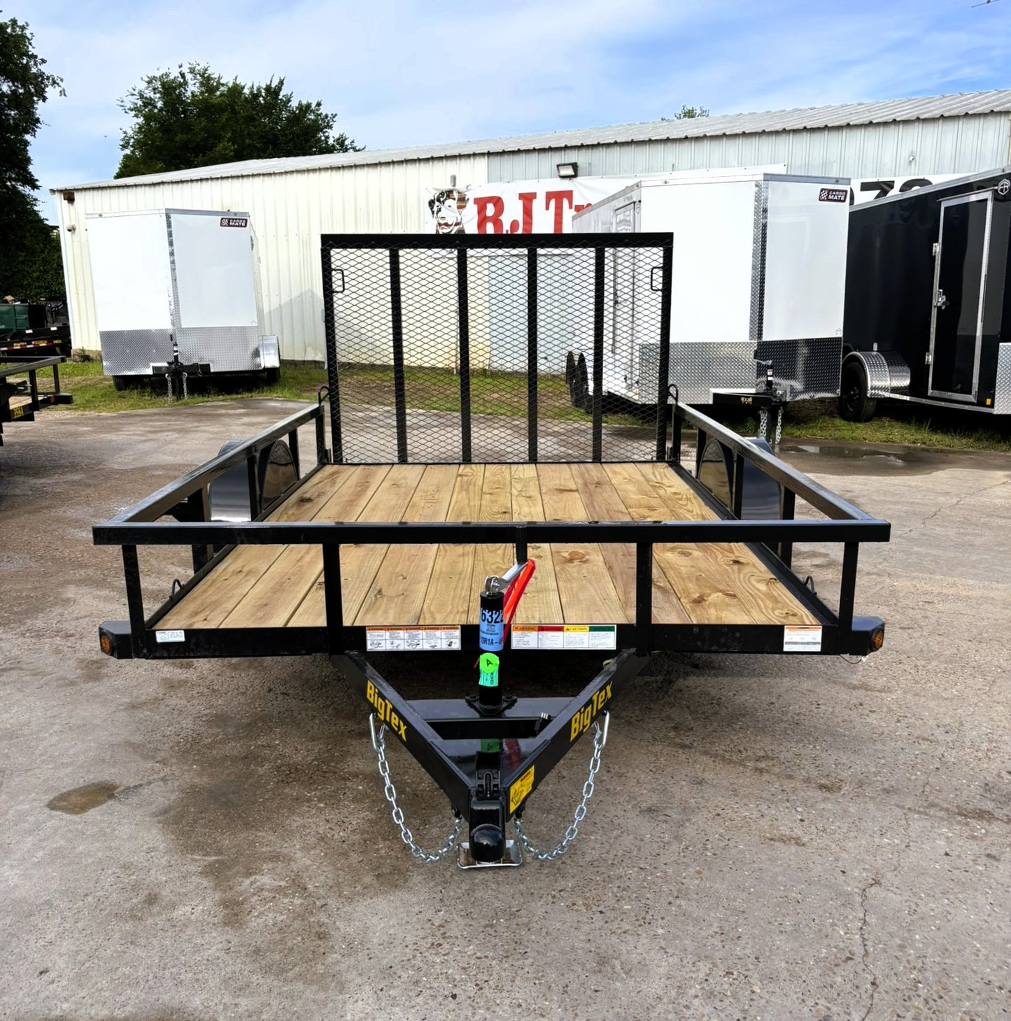 77" x 10' SA Utility Trailer Big Tex #35SA-10R1A-4PBK