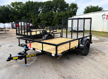 77" x 10' SA Utility Trailer Big Tex #35SA-10R1A-4PBK