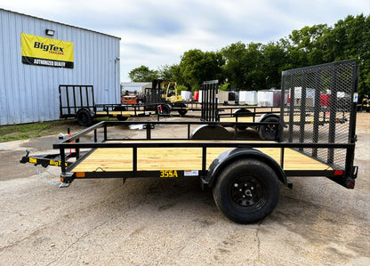 77" x 10' SA Utility Trailer Big Tex #35SA-10R1A-4PBK