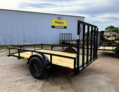 77" x 10' SA Utility Trailer Big Tex #35SA-10R1A-4PBK