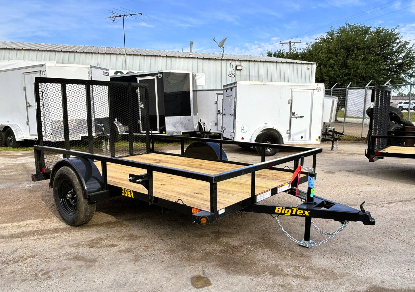 77" x 10' SA Utility Trailer Big Tex #35SA-10R1A-4PBK