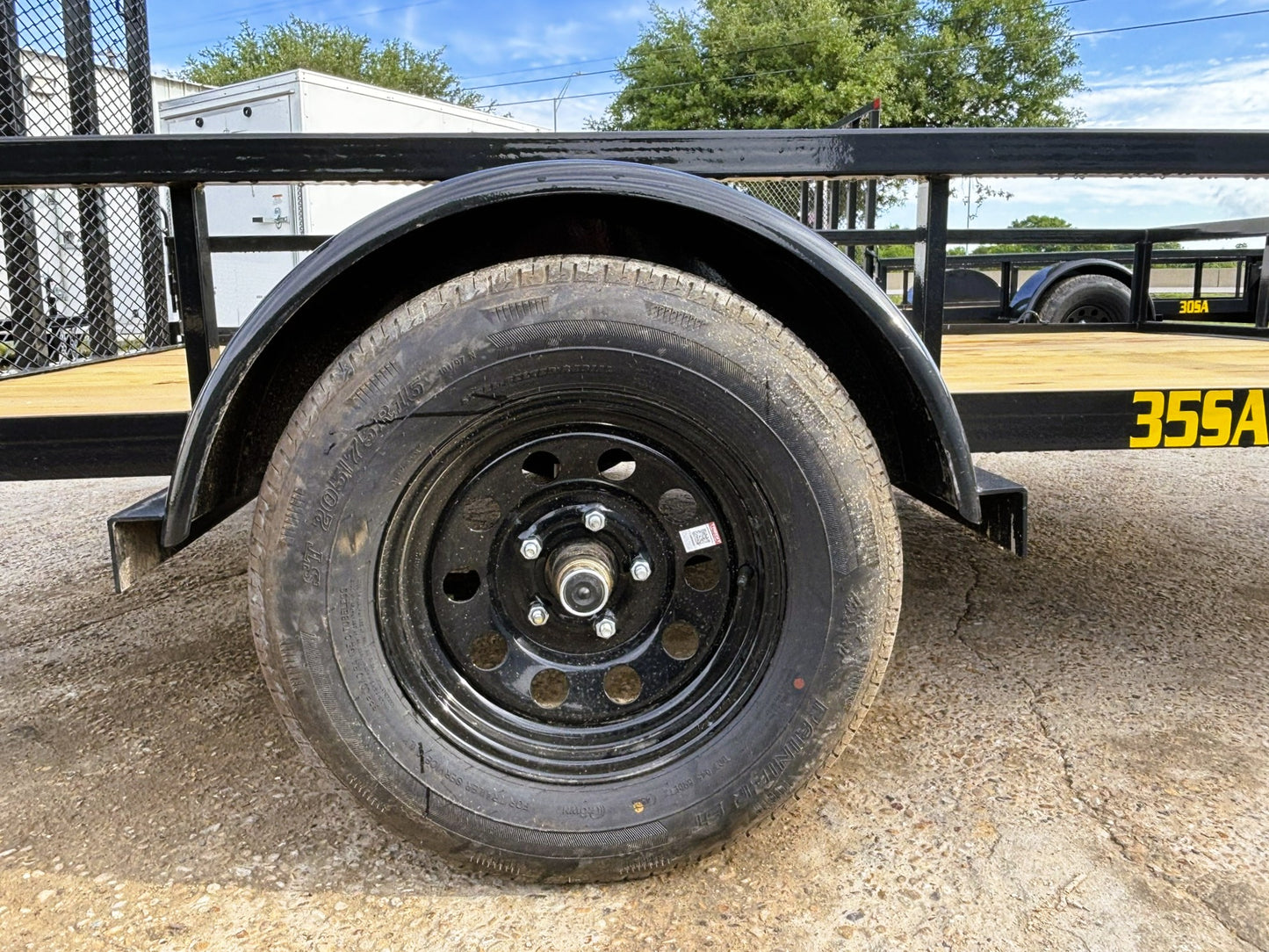 77" x 10' SA Utility Trailer Big Tex #35SA-10R1A-4PBK
