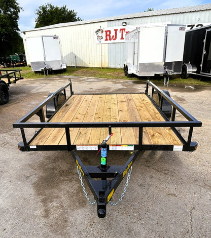 77" x 10' SA Utility Trailer Big Tex #35SA-10R1A-4PBK