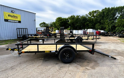 77" x 10' SA Utility Trailer Big Tex #35SA-10R1A-4PBK