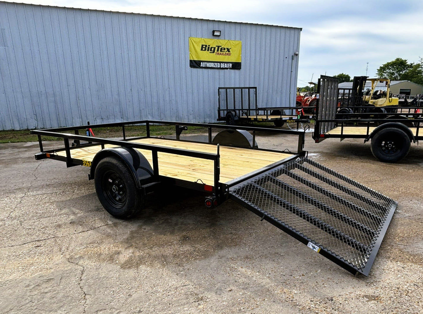 77" x 10' SA Utility Trailer Big Tex #35SA-10R1A-4PBK