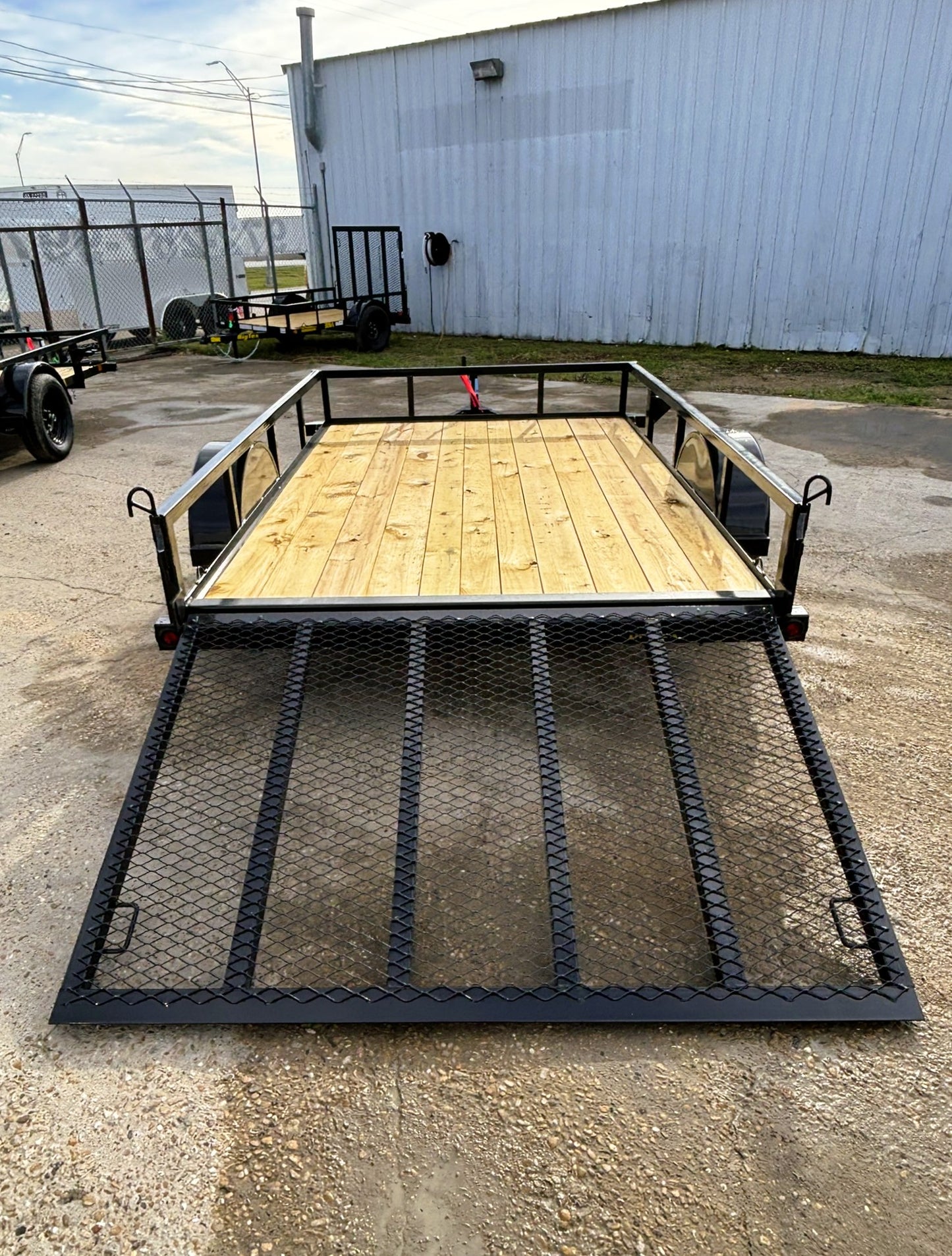 77" x 10' SA Utility Trailer Big Tex #35SA-10R1A-4PBK