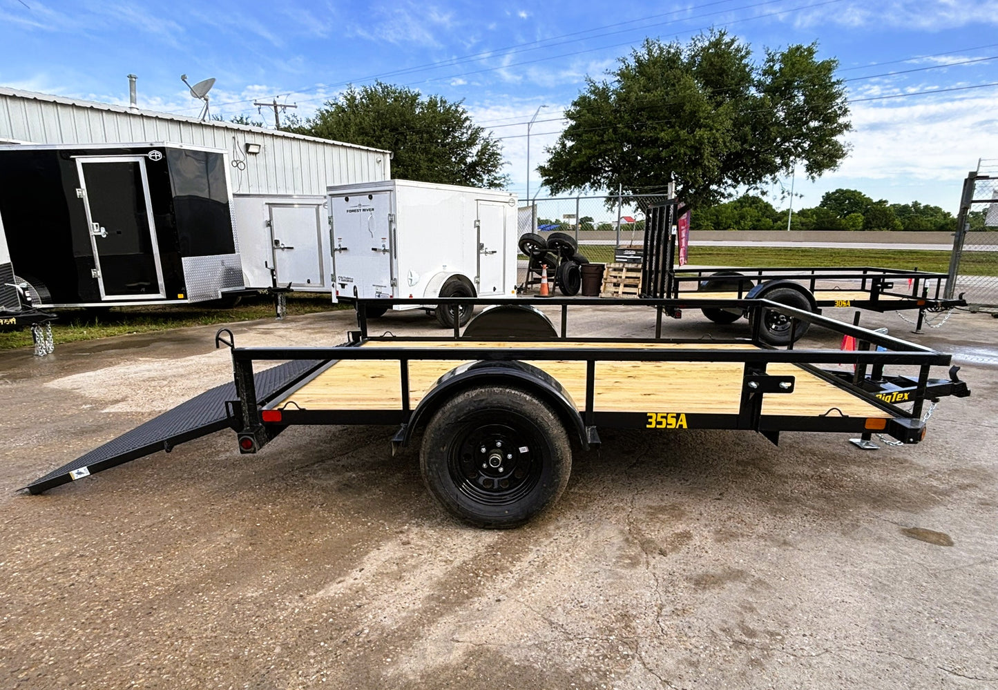 77" x 10' SA Utility Trailer Big Tex #35SA-10R1A-4PBK