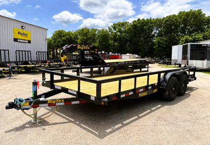 83" x 18' Equipment Trailer Big Tex #10PI-18BK