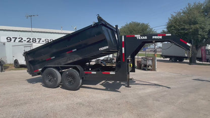 7 x 12' GN Dump Trailer Texas Pride #77578 - Used