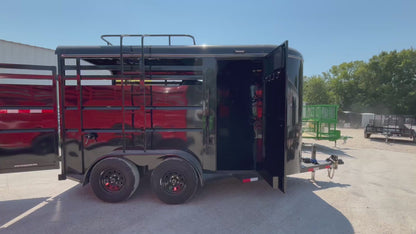 6' x 14' 2 Horse Slant Trailer Delco #H614