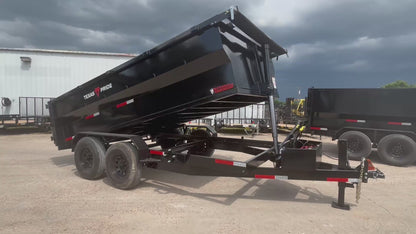 7 x 14' BP Dump Trailer Texas Pride #DT-7143-16KBP