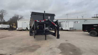 7 x 16' GN Dump Trailer Texas Pride #DT-7163-16KGN