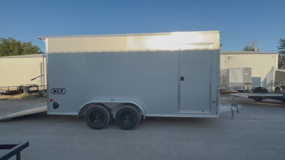 7 x 16' XLT Pro Series Enclosed TA Alcom Cargo Trailer #EZEC7X16XLT-P
