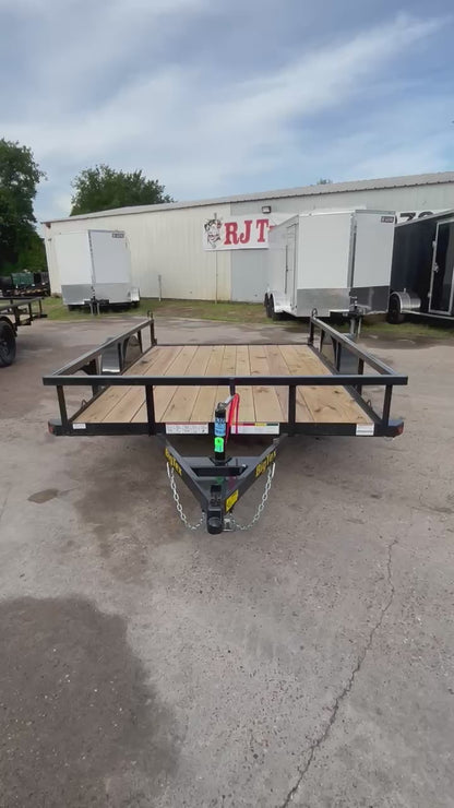 77" x 10' SA Utility Trailer Big Tex #35SA-10R1A-4PBK