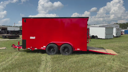 6'8" x 14' All-Steel Enclosed Trailer Cargo Delco #E714
