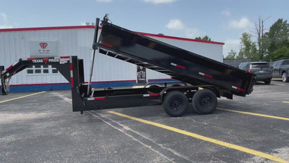 7 x 16' GN Dump Trailer Texas Pride #DT-7162-14KGN