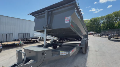 7 x 14' BP Dump Trailer Texas Pride #DT-7143-16KBP