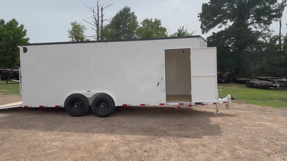 6'8" x 20' All-Steel Enclosed Trailer Cargo Delco #E720