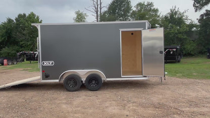 7 x 14' XLT Pro Series Enclosed TA Alcom Cargo Trailer #EZEC7X14XLT-P