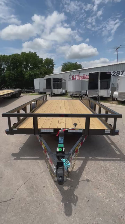 83" x 18' Equipment Trailer Big Tex #10PI-18BK