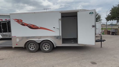 7 x 14' Enclosed Trailer Cargo Mate Low Hauler #82793 - Used
