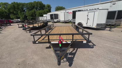 77" x 14' SA Utility Trailer Big Tex #35SA-14R1A-4PBK