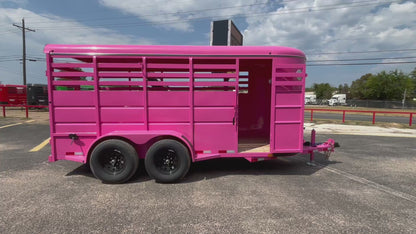 6' x 16' Cattle Stock Trailer Delco #S616