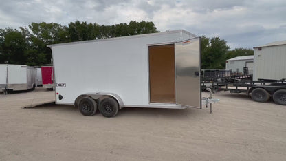 7 x 16' XLT Pro Series Enclosed TA Alcom Cargo Trailer #EZEC7X16XLT-P