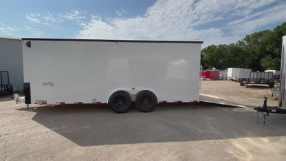 8' x 20' All-Steel Enclosed Trailer Cargo Delco #E820
