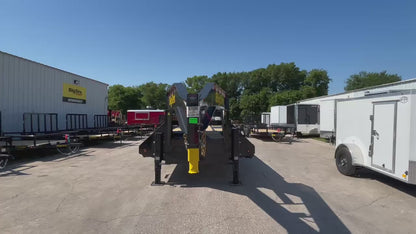 102" x 33' (28 + 5) GN Trailer Big Tex #22GN-33D5A-MRBK