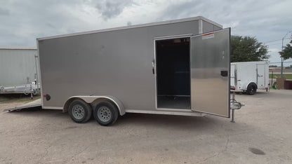 7 x 16' Enclosed Cargo Trailer Alcom EZ Hauler #33199 - Used